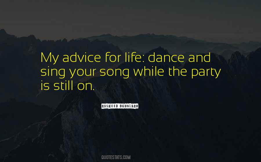 Party Song Quotes #1641765