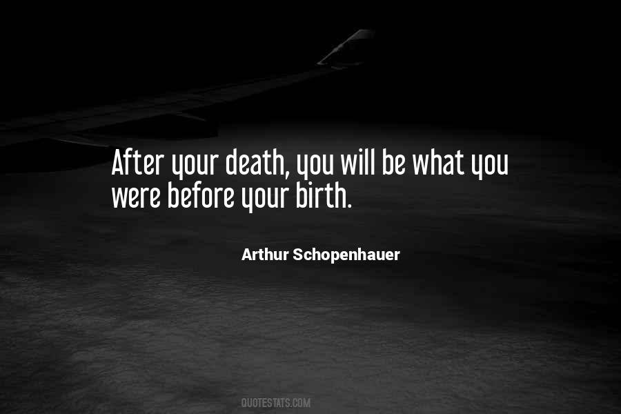 Schopenhauer Death Quotes #1084730