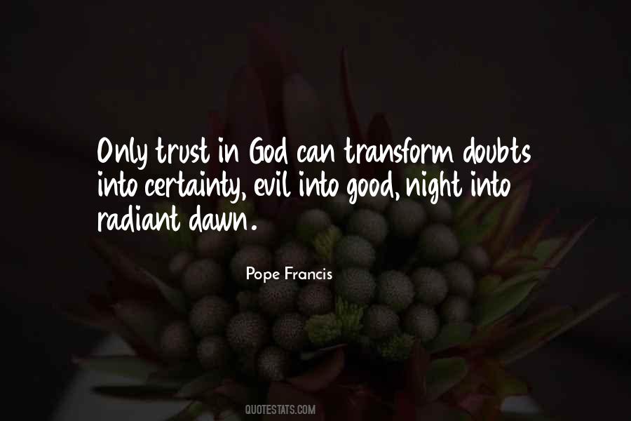 Doubt In Trust Quotes #1473712