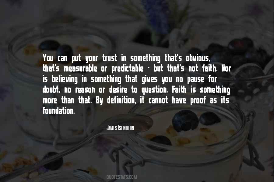 Doubt In Trust Quotes #431166