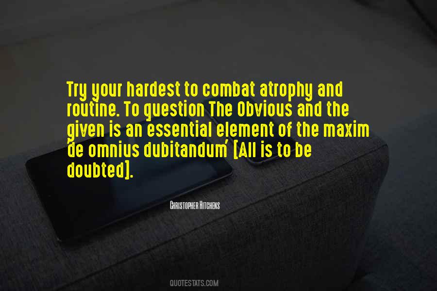 Doubted Quotes #1752529