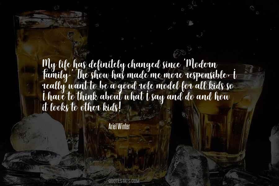 I Want To Be A Role Model Quotes #1147899