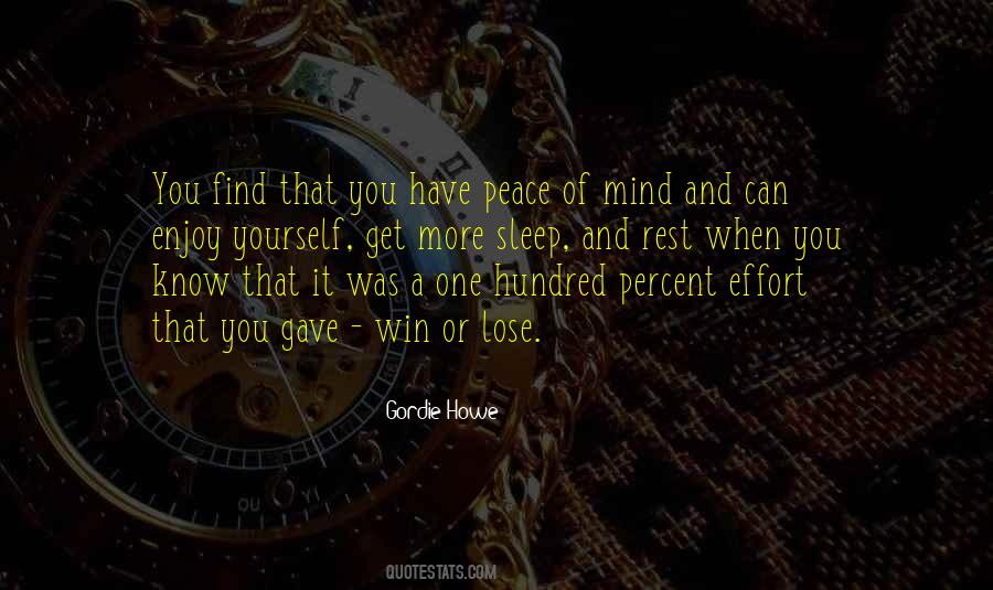 Find Peace Of Mind Quotes #250581