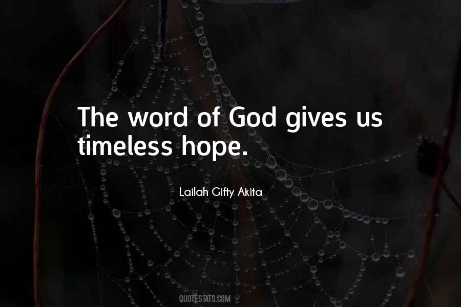 Word Of Hope Quotes #1279427