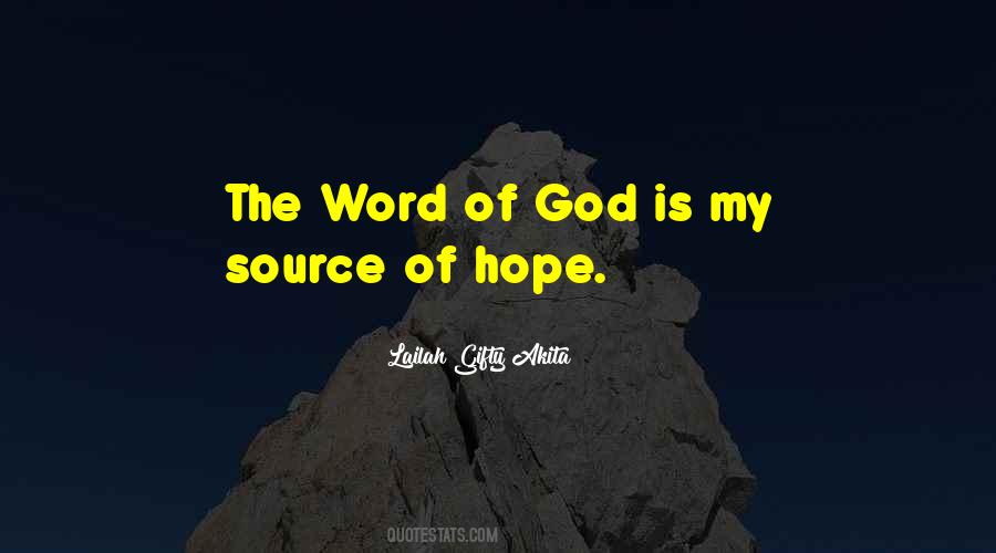 Word Of Hope Quotes #902558