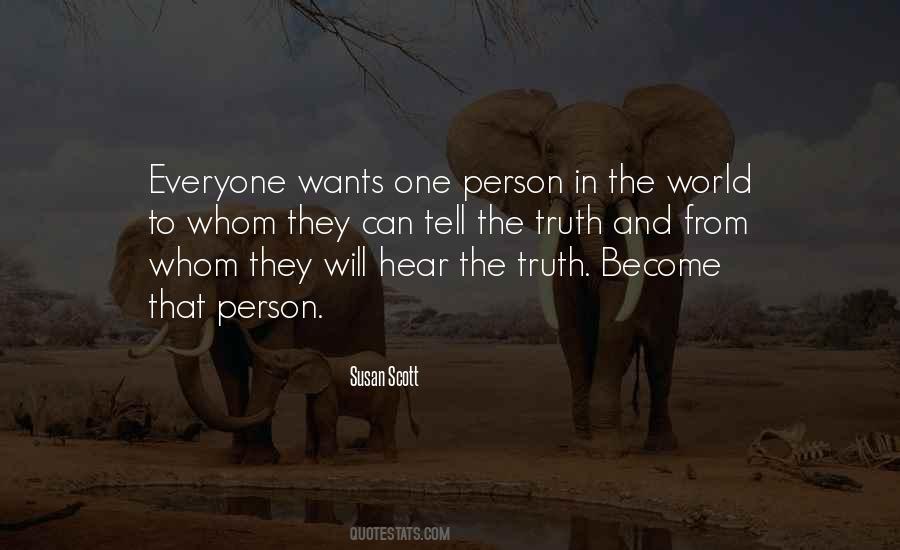 One Person In The World Quotes #1703694