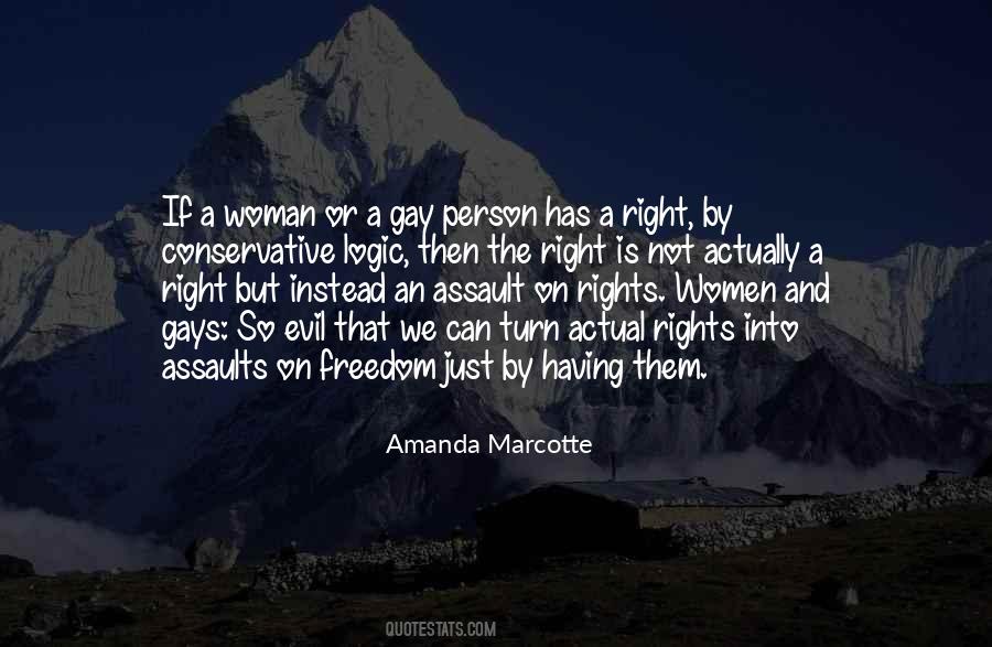 Woman Right Quotes #279757