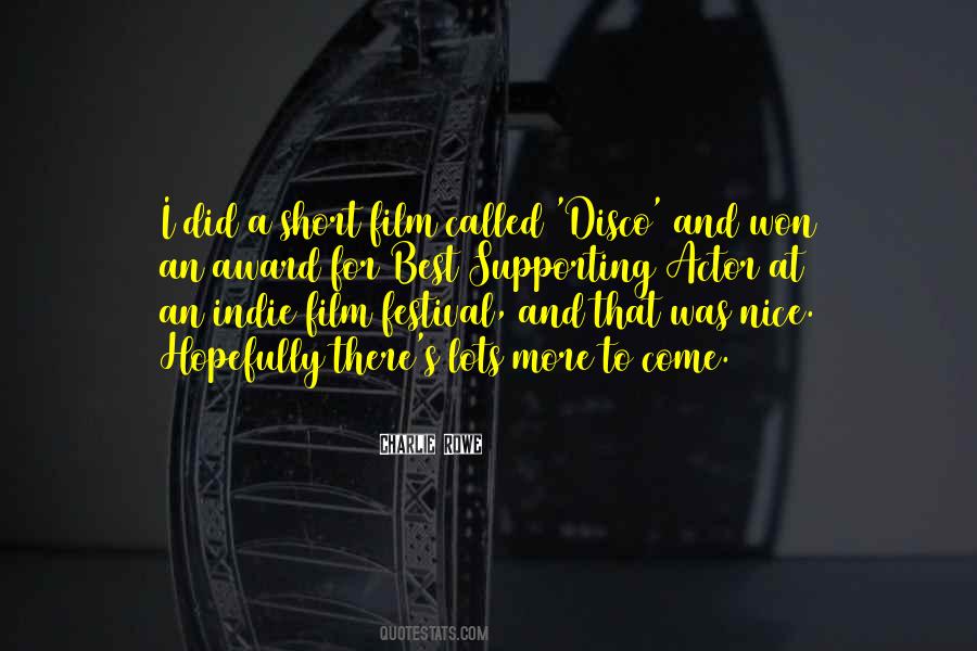 Best Indie Film Quotes #533992