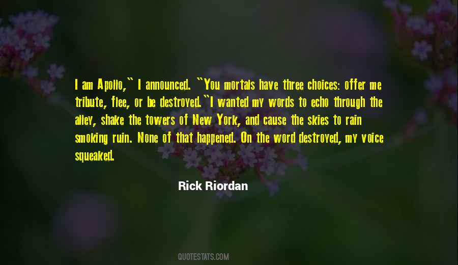 Rain In New York Quotes #1128311