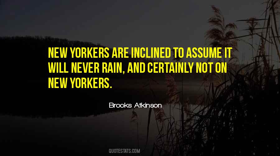 Rain In New York Quotes #254089