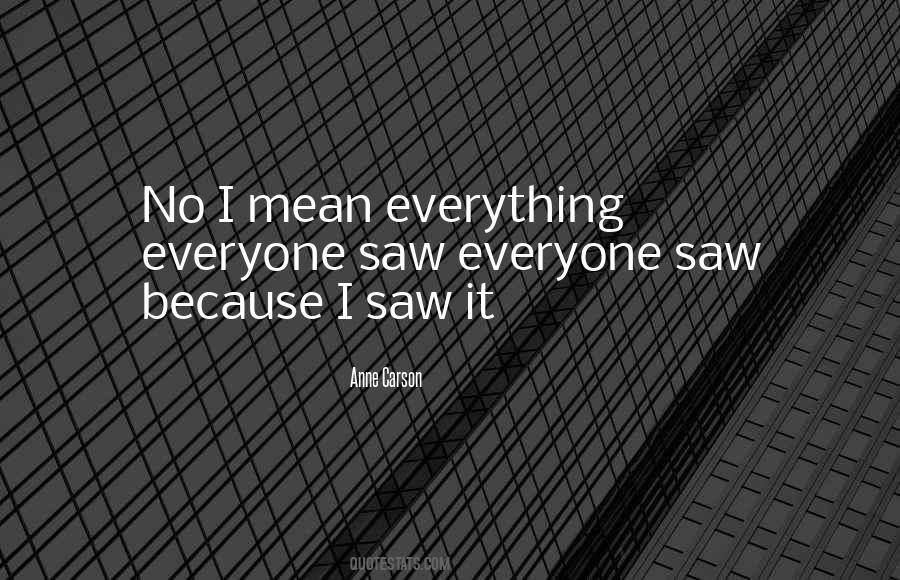I Saw Everything Quotes #480824