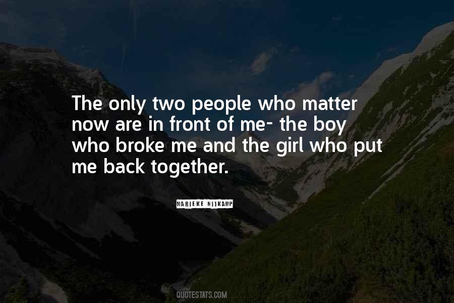 Quotes About People Who Matter #737499