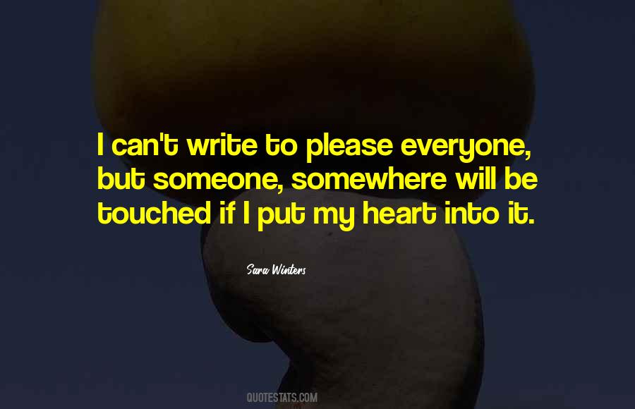 She Touched My Heart Quotes #18793