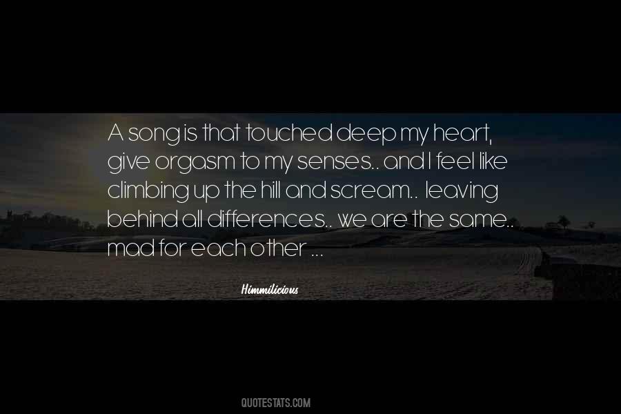 She Touched My Heart Quotes #497266