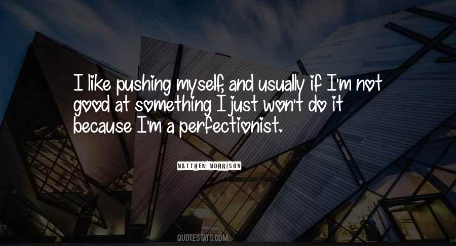 I Am Not A Perfectionist Quotes #1344170