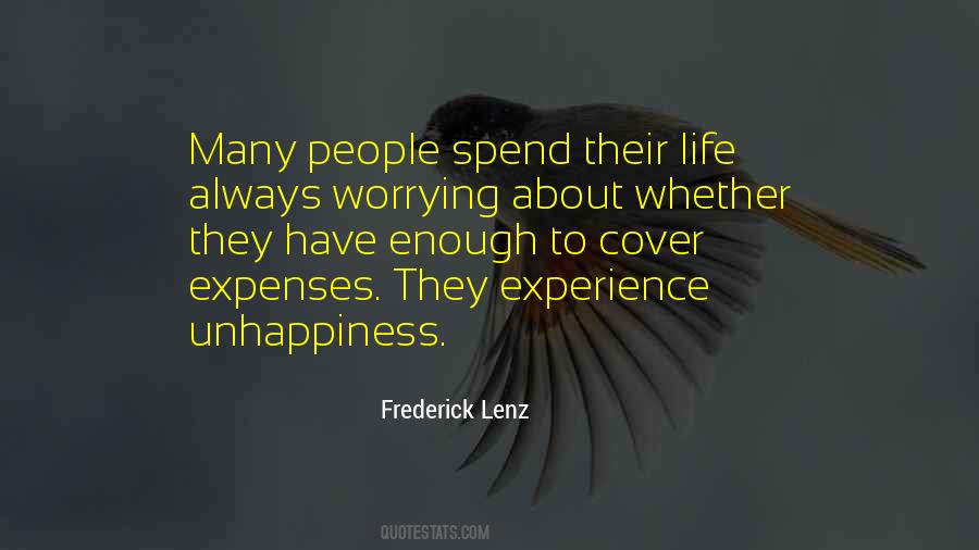 Unhappiness Life Quotes #236709