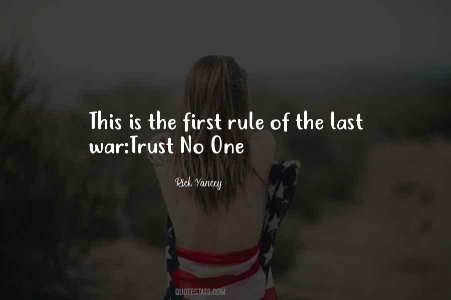 No One Trust Quotes #1486900