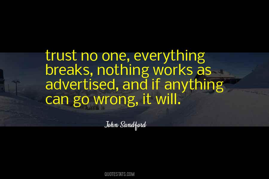 No One Trust Quotes #405479