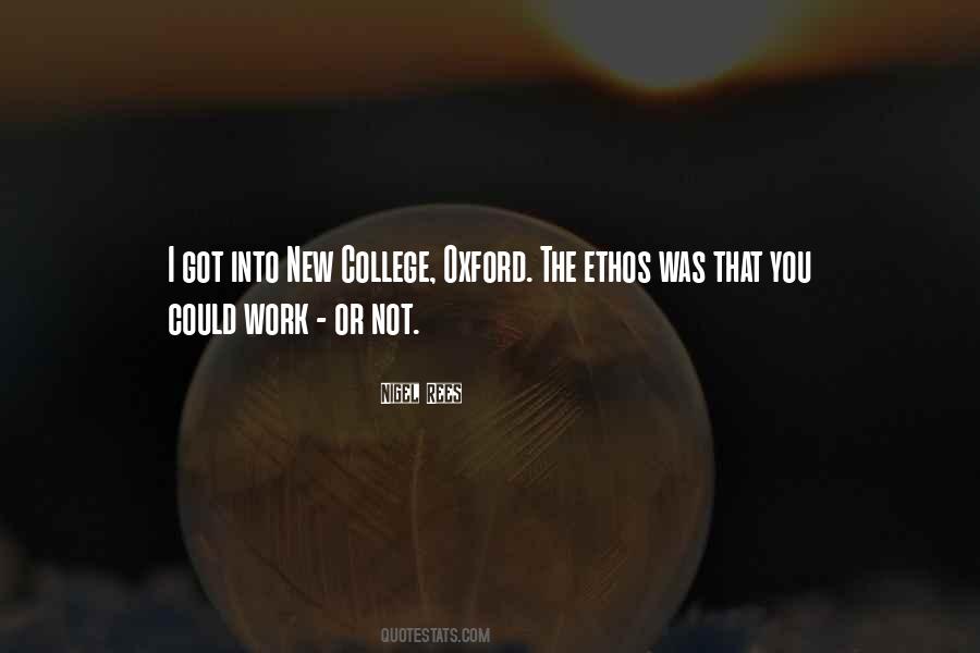 Work College Quotes #1802599