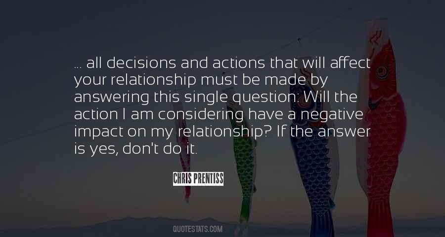 Quotes About Negative Action #1121179