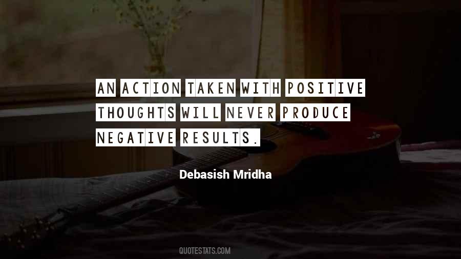 Quotes About Negative Action #1842157