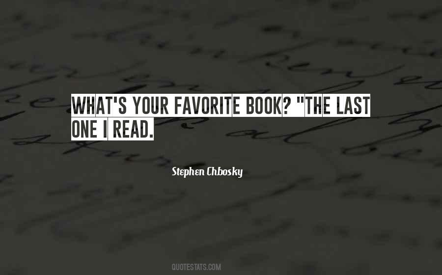 Your Favorite One Quotes #1152976