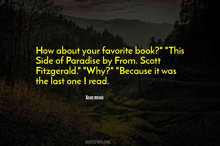 Your Favorite One Quotes #29717