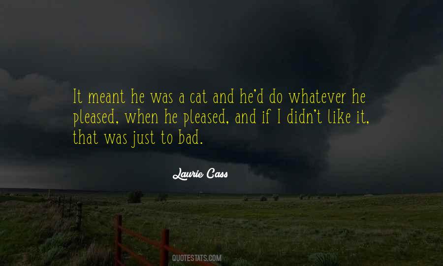 Bad Cat Quotes #1612366