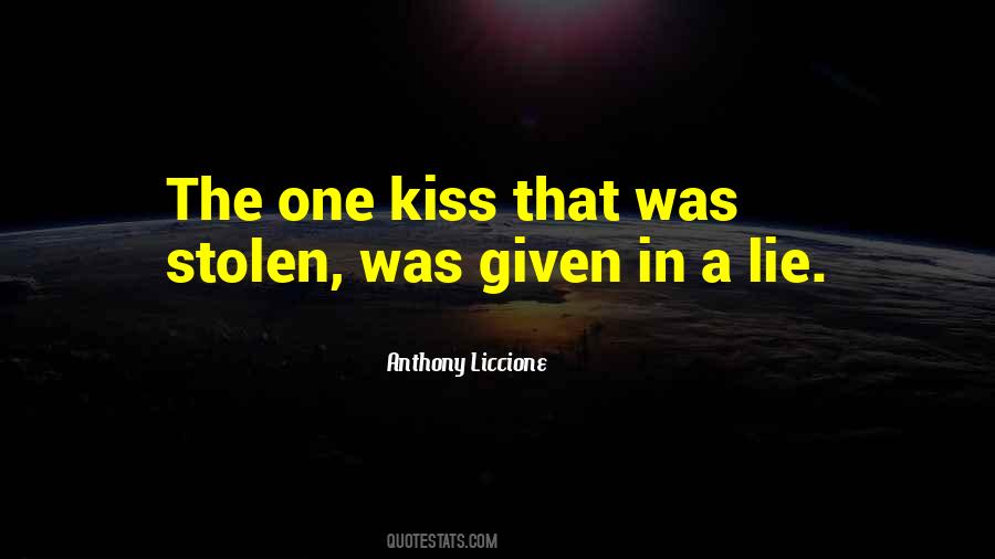 Stolen Kiss Quotes #1655078