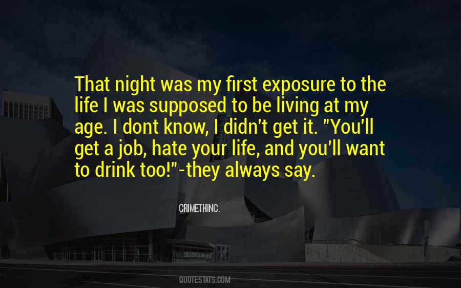 Night Drink Quotes #779377