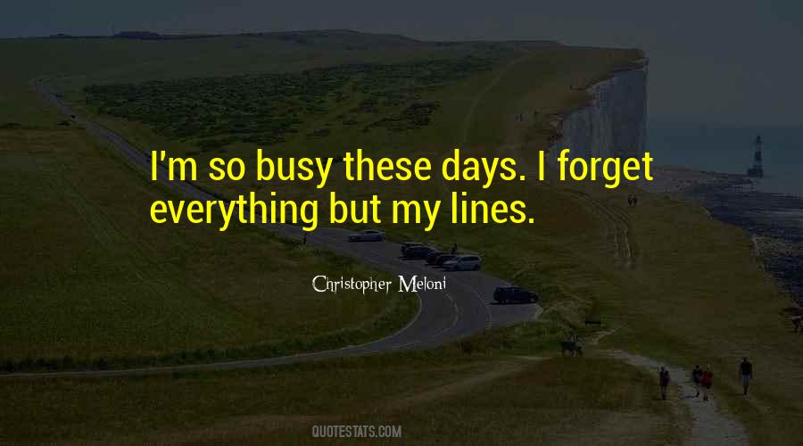 Busy Busy Busy Quotes #279318