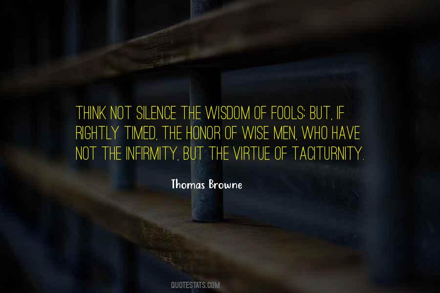 Wisdom Of Fools Quotes #1841717