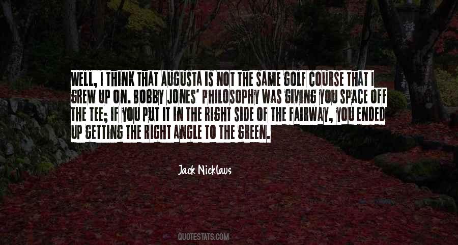 Golf Philosophy Quotes #1872693
