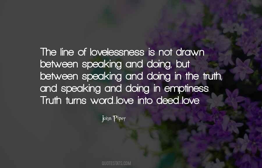Speaking Love Quotes #1235365