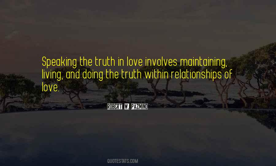 Speaking Love Quotes #1239932
