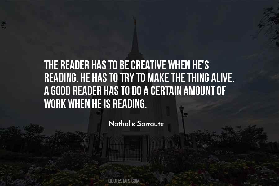 Quotes About A Good Reader #356128