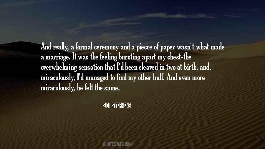 Marriage Feeling Quotes #674864