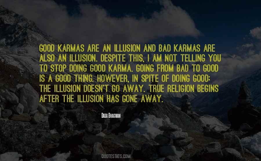 Good And Bad Karma Quotes #124973