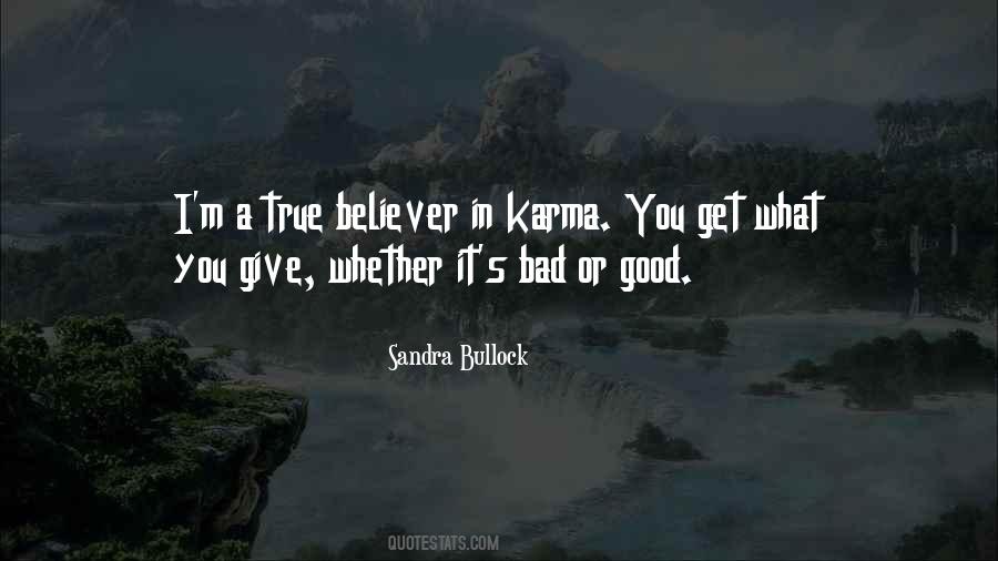 Good And Bad Karma Quotes #1549546