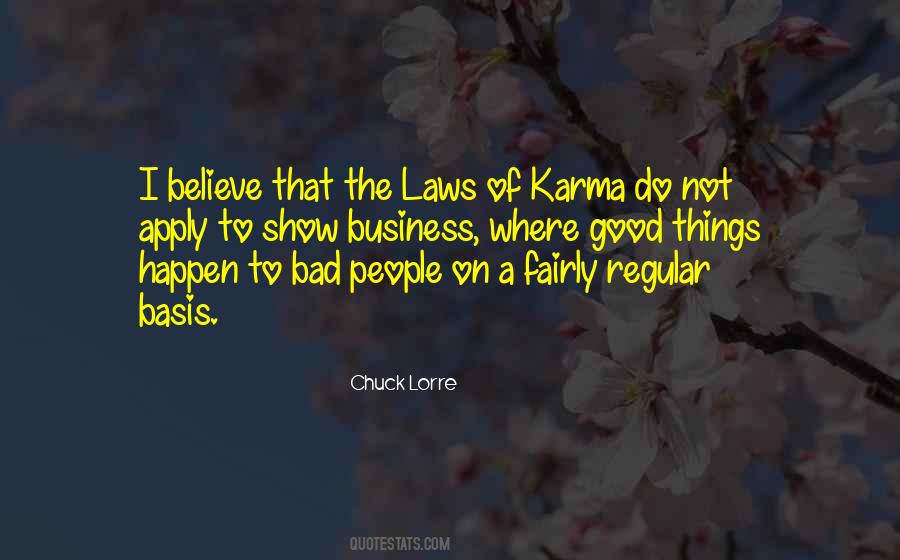 Good And Bad Karma Quotes #302455