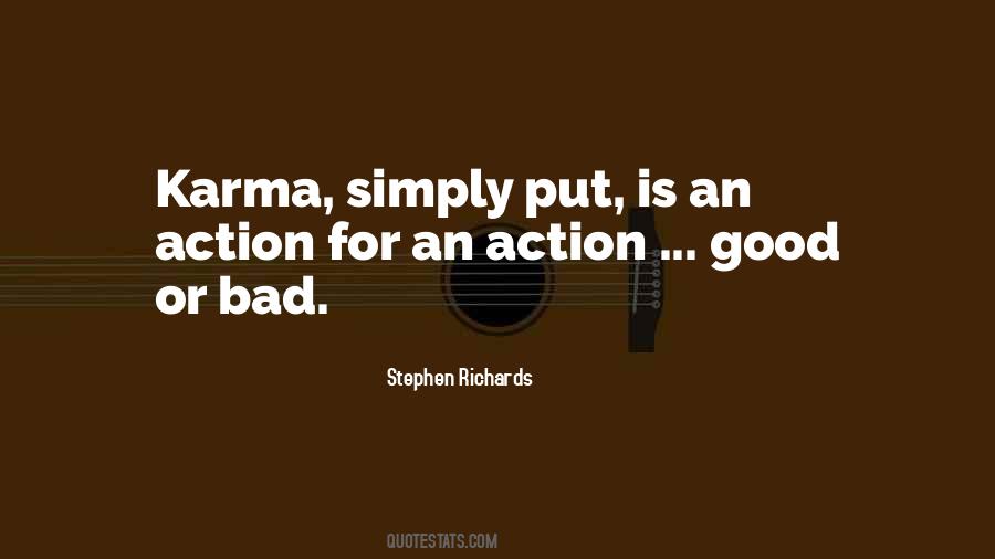 Good And Bad Karma Quotes #886438