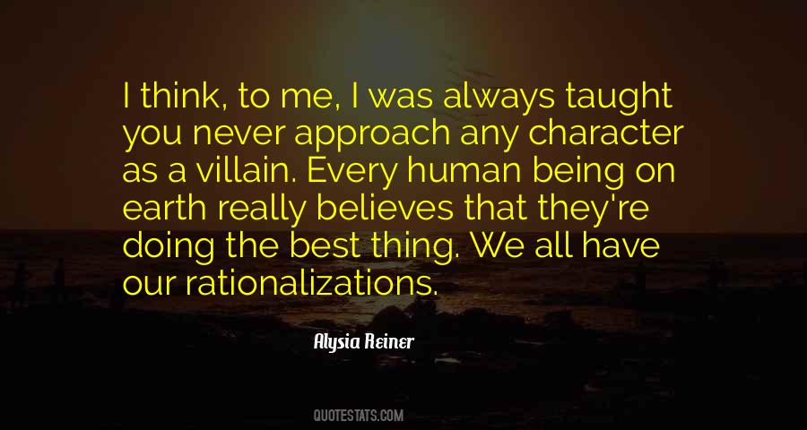 Being The Villain Quotes #1638247