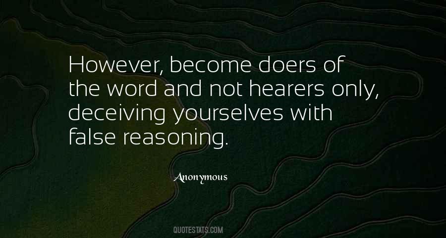 Be Doers Of The Word Quotes #355384