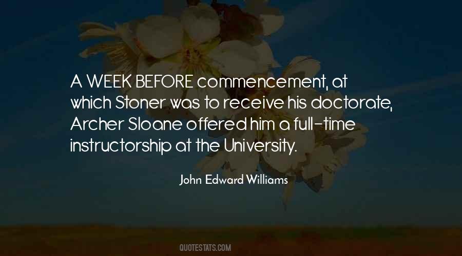 University Commencement Quotes #432087