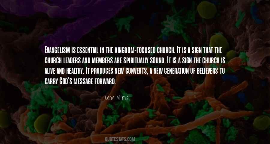 Church And Kingdom Of God Quotes #843543