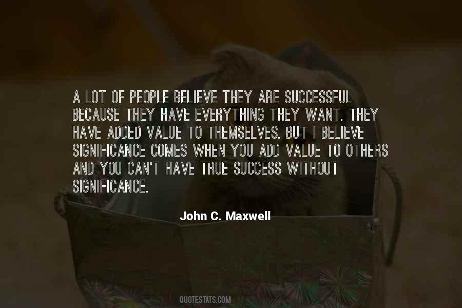 Add Value To Others Quotes #328731