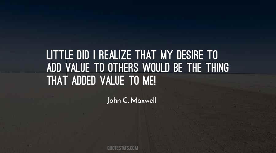 Add Value To Others Quotes #990167