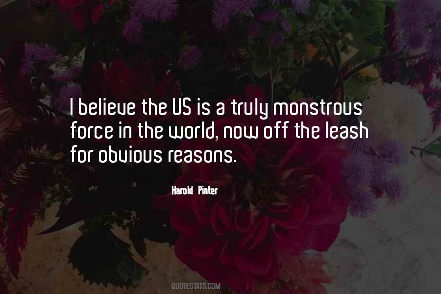 Obvious Reasons Quotes #600512