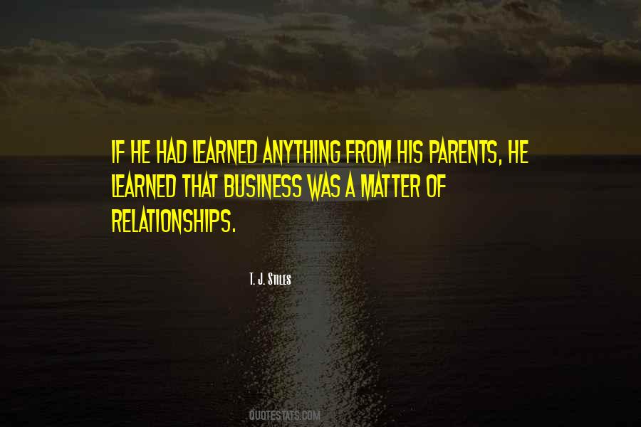 Quotes About His Parents #1766761