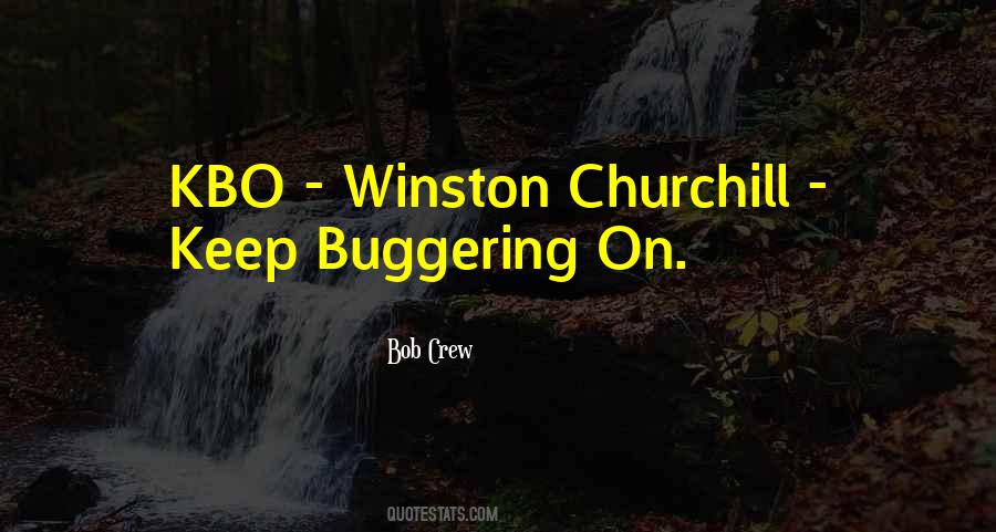 Keep Buggering On Quotes #1019565